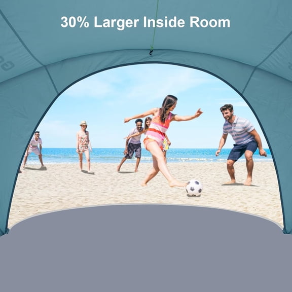 Beach Tent  Shelter with UPF50+   for 3 Person, Lightweight Portable Shade Canopy with 2 Zippered