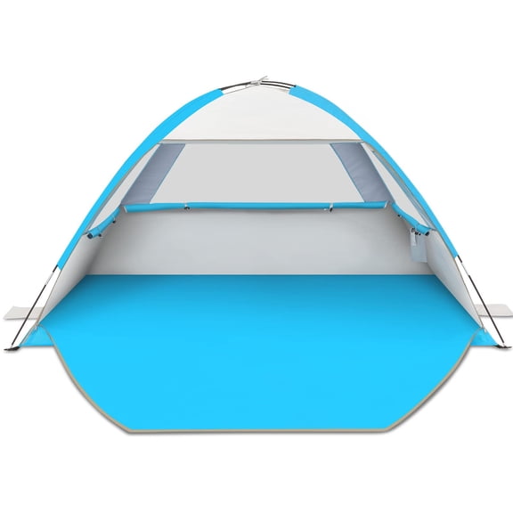 Beach Tent Sun Shelter For 3/4/6/8/10 Person With Upf 50+ Uv Protection  Lightweight & Easy Setup Shade Portable Cabana
