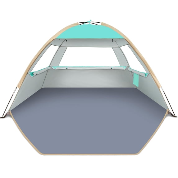 Beach Tent Sun Shelter For 3/4/6/8/10 Person With Upf 50+ Uv Protection ...