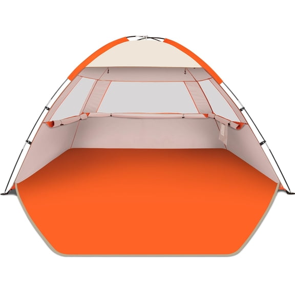 Beach Tent Sun Shelter For 3/4/6/8/10 Person With Upf 50+ Uv Protection  Lightweight & Easy Setup Shade Portable Cabana