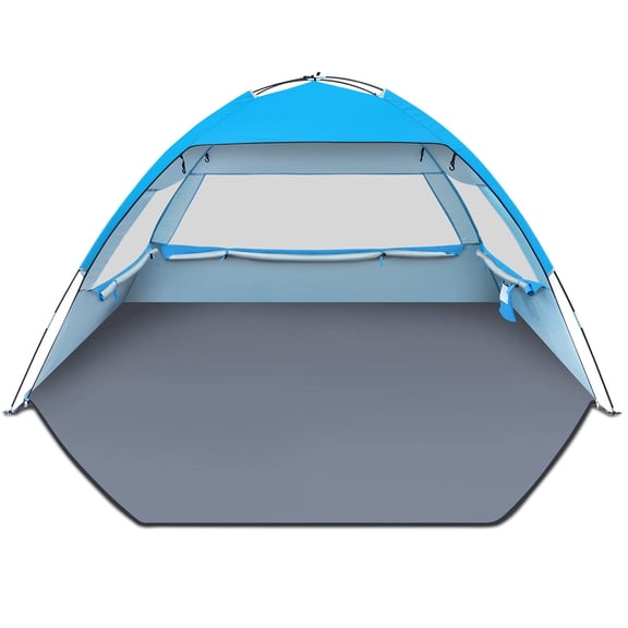 Beach Tent Sun Shelter For 3/4/6/8/10 Person With Upf 50+ Uv Protection Lightweight & Easy Setup Shade Portable Cabana