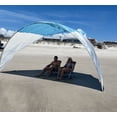 thumbnail image 1 of Beach Tent UV Protection Shade for 6 Adults, 120+ Sq Ft Pop Up Beach Shade, Beach Canopy Sun Protection, Portable Beach Tent Sun Shelter, 1 of 8