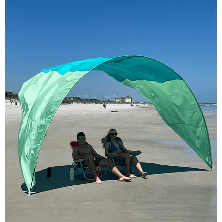 SunSail Shades UV Protection 7.00" x 7.00" Beach Tent, Sea Green