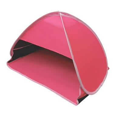 Beach Tent with Awning, Pop Up Beach Tent Sun Shelter , Beach Shade Tent - red