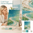 thumbnail image 1 of Beach Theme DIY Pearl Art Kit for Adults and Beginners, Bead Art Craft Set, Handmade Pearl Painting Supplies for Home Wall Decor, Creative DIY Art Project Kit for Seasonal Gift Giving，16x12Inch, 1 of 7