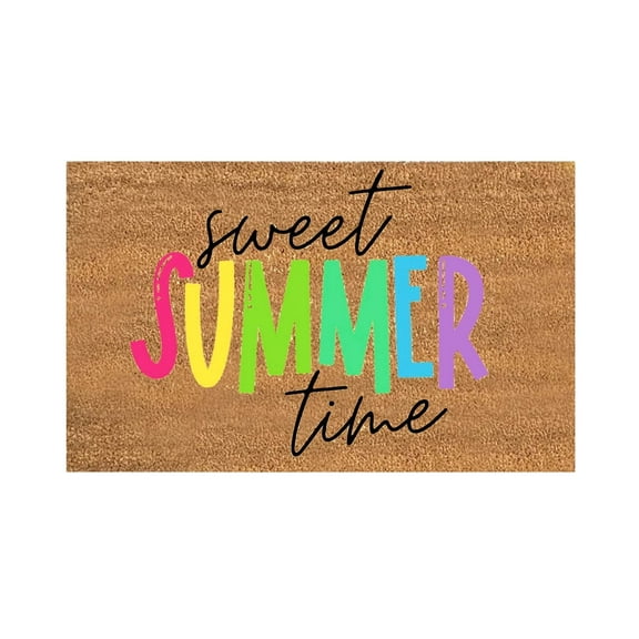 Beach Theme Doormat Summer Style Non Slip Rubber Backing Indoor Outdoor Welcome Mat for Patio Porch Kitchen Bathroom Laundry Room Front Door Decor Floor Mat Rug