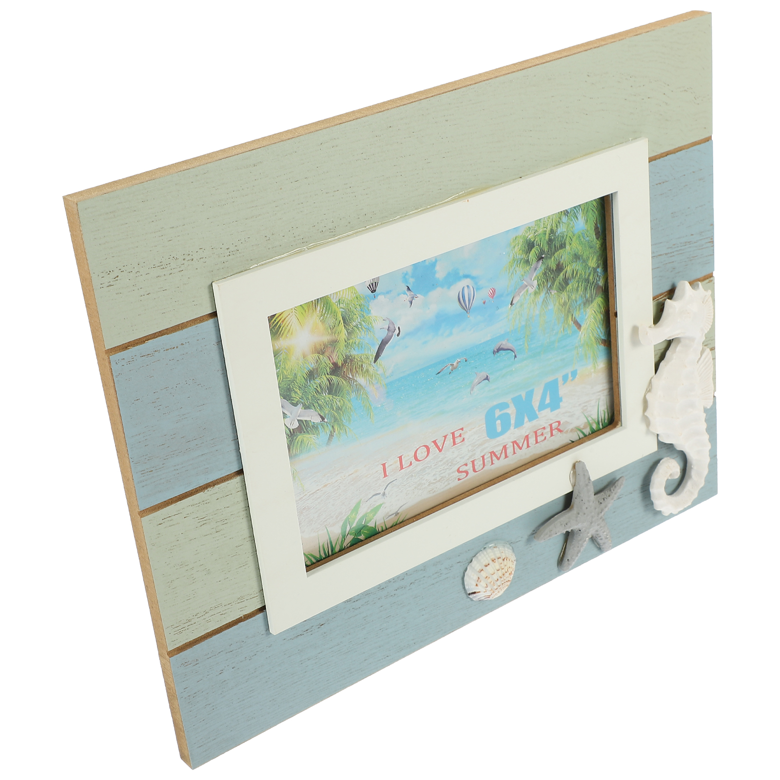 Beach Themed Picture Frame Wooden Photo Frame Holder Decorative