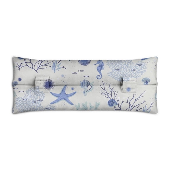 Beach-Themed Seatbelt Pillow for Post-Surgery Comfort - Mastectomy Breast Surgery Heart Surgery Recovery Cushion with Tropical Starfish Pattern - Soft Car Travel Pillow for Women