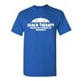 thumbnail image 1 of Beach Therapy Sarcastic Humor Graphic Novelty Funny Tall T Shirt, 1 of 3