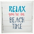 thumbnail image 1 of Beach Time - 14.5" Decorative Framed Window Shutter, 1 of 8