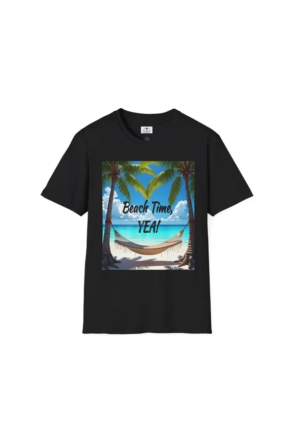 Beach Time Unisex T-Shirt Summer Vibes Tee Vacation Shirt Relaxing Apparel Gift