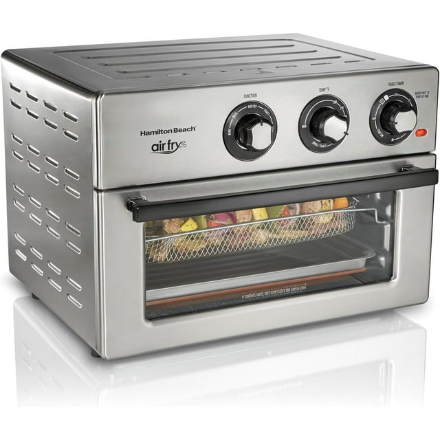 Beach Toaster Oven Air Fryer Combo, Includes Bake, Broil, and Toast