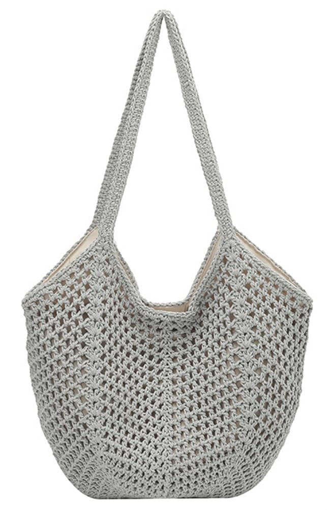 Beach Tote Bag for Women Raffia Crochet Purse Large Summer Hobo Woven Shoulder Handbag for Vacation