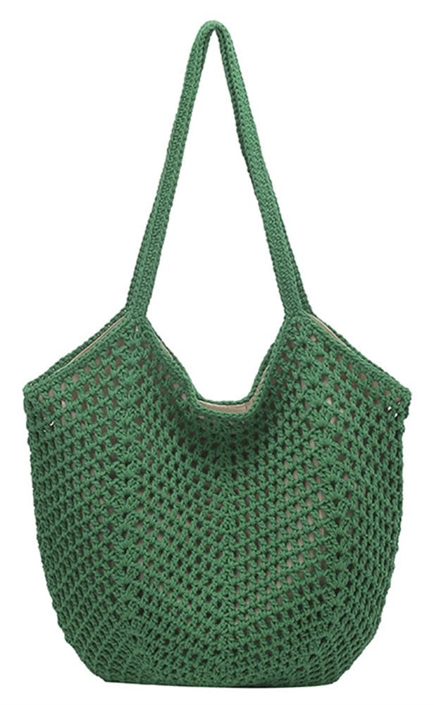 Beach Tote Bag for Women Raffia Crochet Purse Large Summer Hobo Woven Shoulder Handbag for Vacation