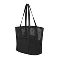 thumbnail image 1 of Beach Tote Mesh Large Capacity Casual Travel Bag Handbag Waterproof Lightweight Foldable For Women Summer Vacation Indoor Outdoor, 1 of 6