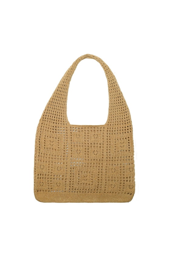 Beach Totes Bag for Women, Crochet Beach Bag Tote, Small Knit Bag Shoulder Bag for Travel