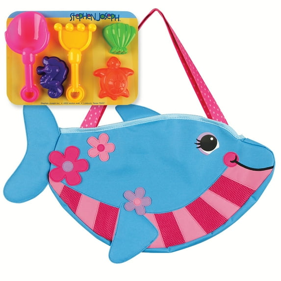 Beach Totes W/Sand Toy Play Set, Dolphin