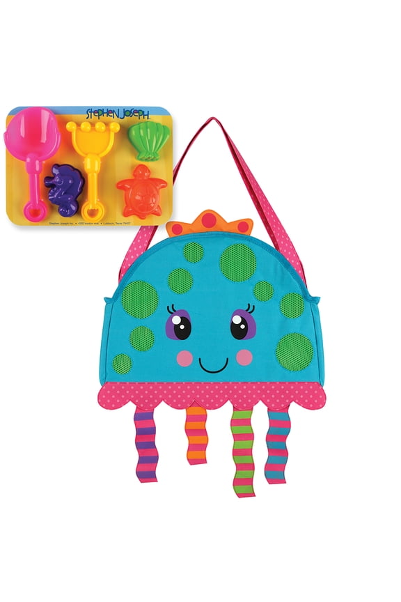Beach Totes W/Sand Toy Play Set, Jelly Fish