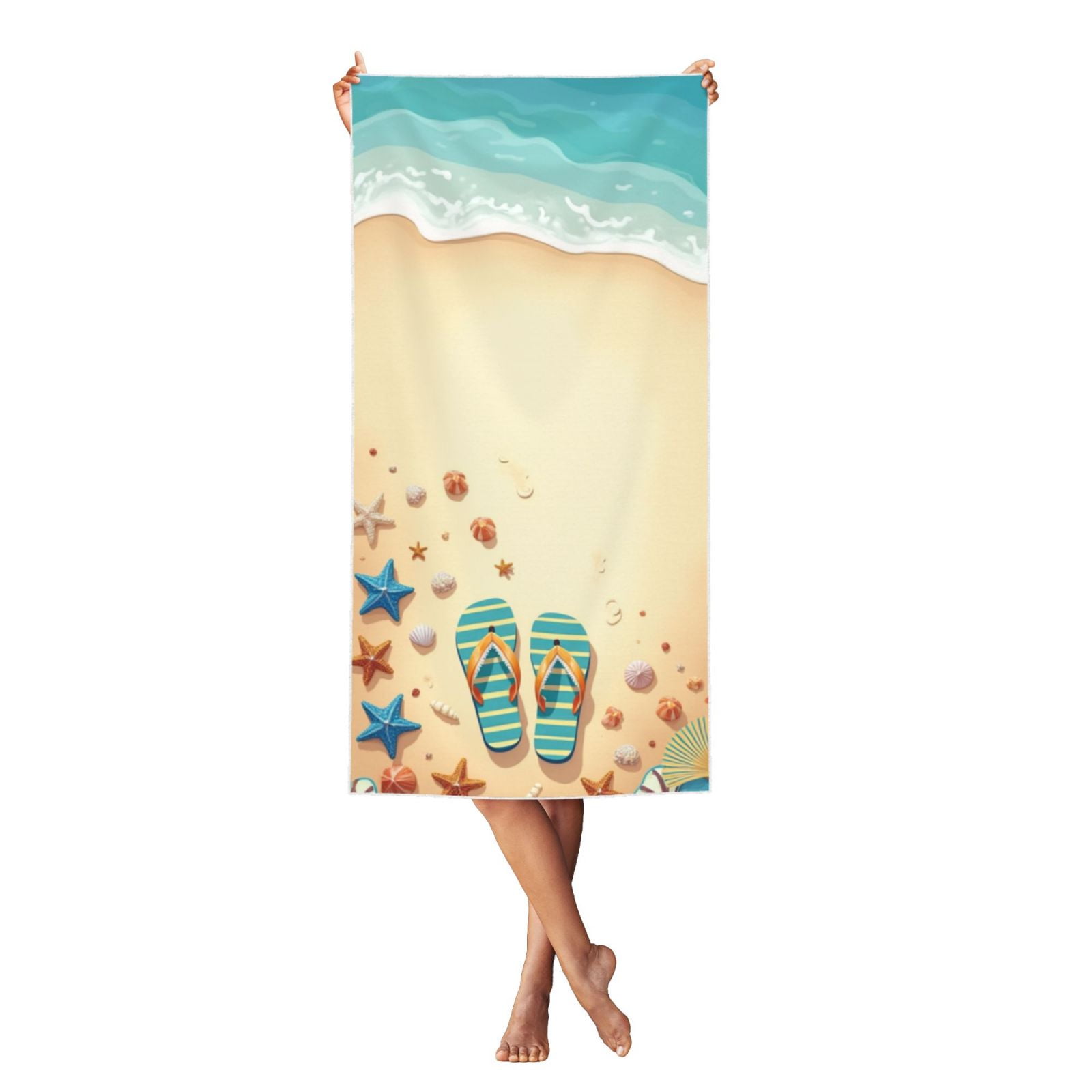 SCALLOPED BEACH TOWEL