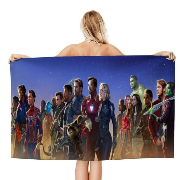 Beach Towel Avengers Movie Gifts for Women Kids Birthday Bath Outdoor Quick Dry Lightweight 30.7×51in