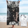 thumbnail image 1 of Beach Towel Black Clover Asta Towel Decor Stuff Quick Dry Super Absorbent Towel Oversized Sand Free Towel Women Men 27.5"X55", 1 of 7