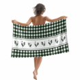 thumbnail image 1 of Beach Towel Chicken Cock Rooster Bath Pool Towels Farmhouse Animal Green Buffalo Plaid Absorbent Beach Towel Soft Large Quick Dry Lightweight Travel Sports Yoga Gym Swim Towels for Adult 35x70 Inch, 1 of 9