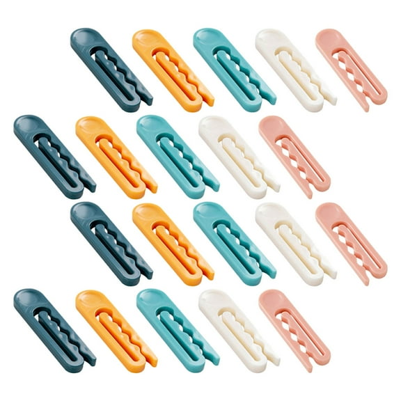 20Pcs Household Windproof Non Slip Clothes Clips Plastic Underwear Clamps