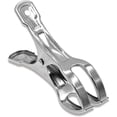 thumbnail image 1 of Beach Towel Clips Clamps Stainless Steel 10 Pack 4.3 Inch Large Heavy Duty Metal Clothespins Peg Jumbo Size, Windproof Clips Clothes Pin Hanger for Lounge Cruise Pool Boat Blanket, 1 of 7