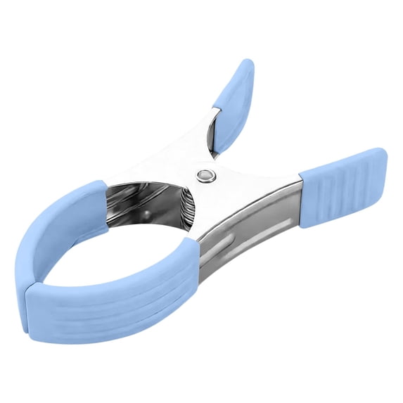 Beach Towel Clips, Heavy Duty Plastic Windproof Towel Holder Clips with Strong Grip for Beach Chair & Pool,4.72" Long,1PC (Blue)