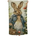 thumbnail image 1 of Beach Towel, Cute Cartoon Rabbit Printed Microfiber Sand Free Pool Towel Lightweight Oversized Quick Dry Absorbent Compact Travel Must Have for The Swimming Summer Essentials, 1 of 8