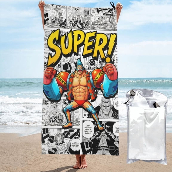 Beach Towel Franky Towel Decor Stuff Quick Dry Super Absorbent Towel Oversized Sand Free Towel Women Men 27.5"X55"