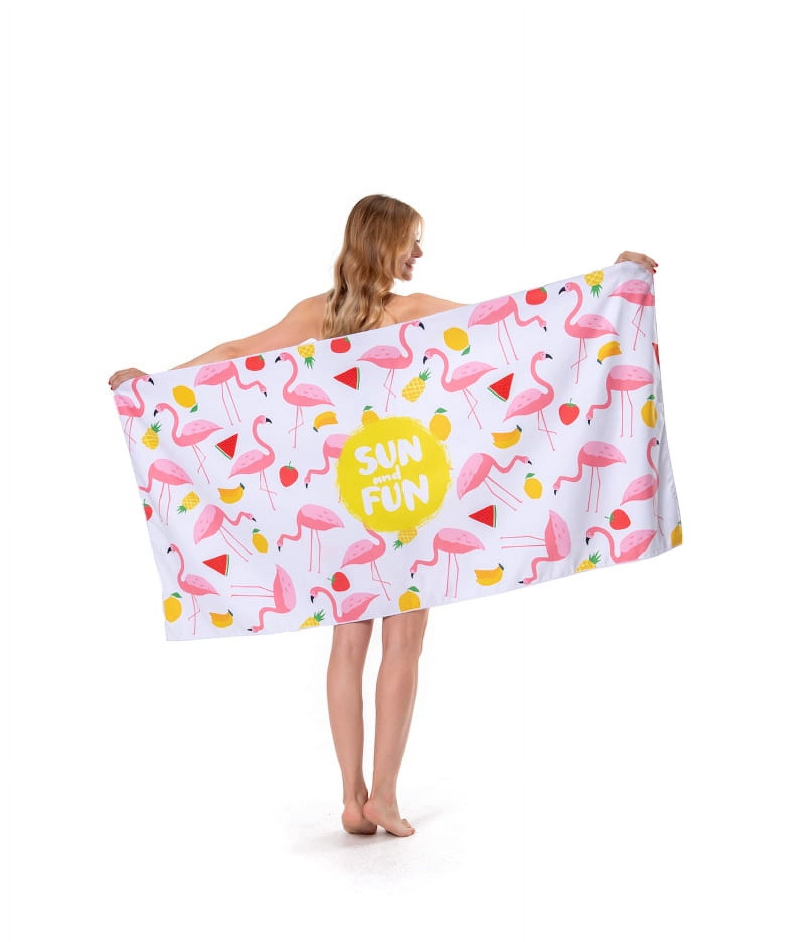 Touchat Beach Towel for Kids, Super Absorbent Quick Dry Microfiber