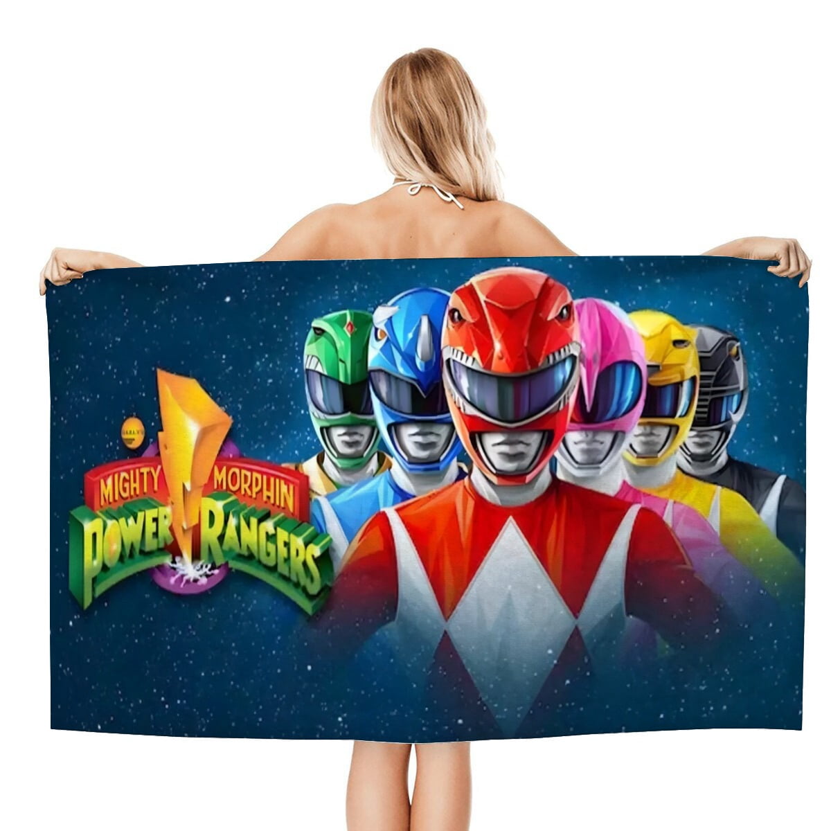 Beach Towel for Mighty Morphin Power Rangers Kids Boys Girs Gifts Quick Dry Pool Towels Sand Free Beach Blanket for Travel Vacation Camping Microfiber 30×60 inch