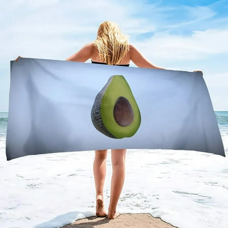 Beach Towel,Overd Soft Absorbent Camping Travel Quick Drying Microfiber Pool with Avocado Pattern (5)