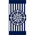 thumbnail image 1 of Beach Towel Oversize Bath Beach Pool Towels Cotton Velour Size 30x60, Compass Navy, Size: One Size, 1 of 1