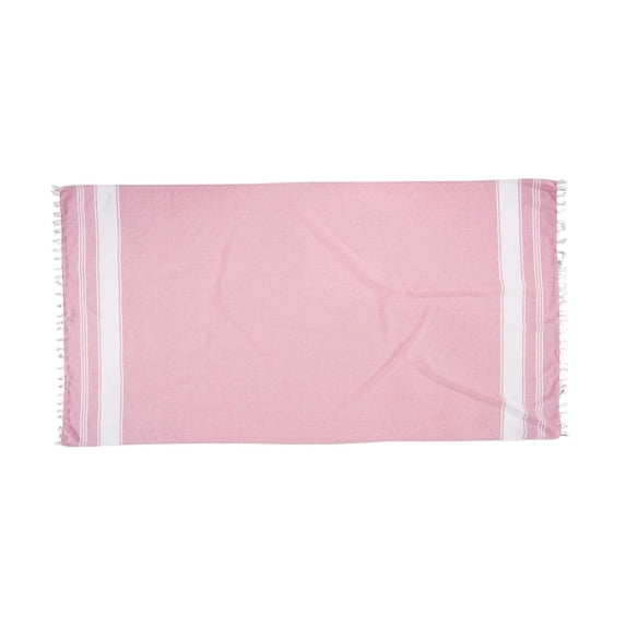 Beach Towel Oversized 35x71 Inch Cotton Peshtemal Turkish Beach Towel with Fringes for Beach Pool and Summer Vacation