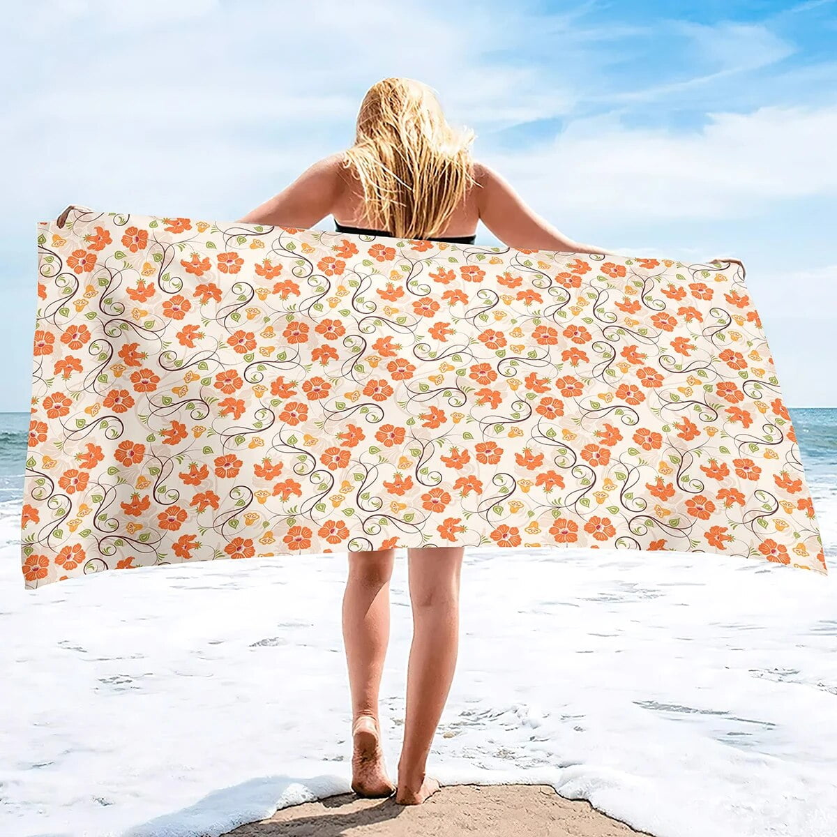Beach Towel Oversized Sand Free Quick Dry Extra Large Light Travel for ...