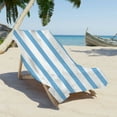 thumbnail image 1 of Beach Towel, Oversized Soft Lightweight Beach Towels Blue&white Stripe Quick-Dry Microfiber Beach Blanket for Seaside Pool Cruise Vacation Essentials,27*55in, 1 of 6