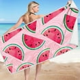 thumbnail image 1 of Beach Towel, Oversized Soft Lightweight Beach Towels Watermelon Quick-Dry Microfiber Beach Blanket for Seaside Pool Cruise Vacation Essentials, 29x59in, 1 of 4