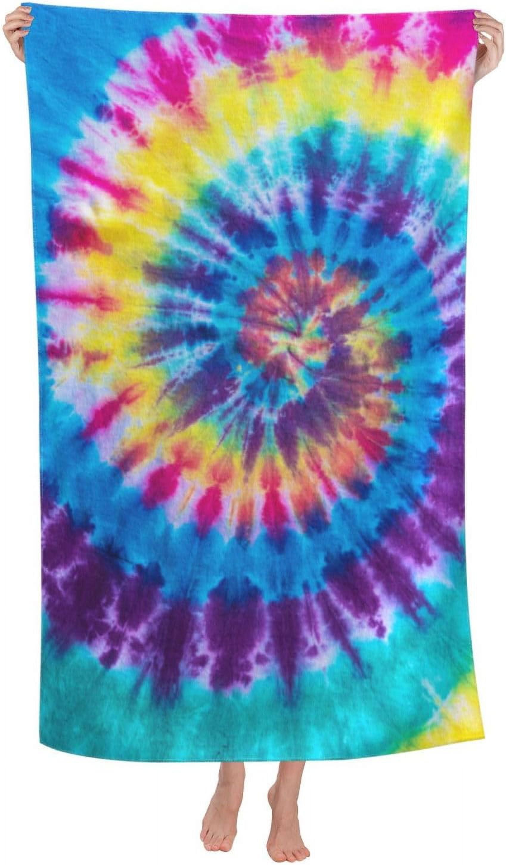 Beach Towel Tie Dye Bath Towel Microfiber Towel SandFree Beach Towel