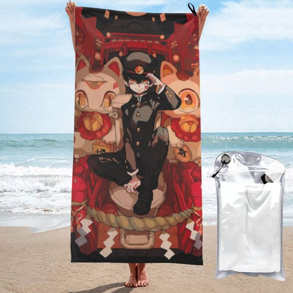 Beach Towel Toilet Bound Hanako Kun Towel Decor Stuff Quick Dry Super Absorbent Towel Oversized Sand Free Towel Women Men 27.5"X55"