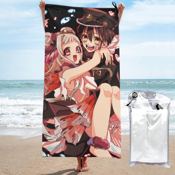 Beach Towel Toilet Bound Hanako Kun Towel Decor Stuff Quick Dry Super Absorbent Towel Oversized Sand Free Towel Women Men 27.5"X55"