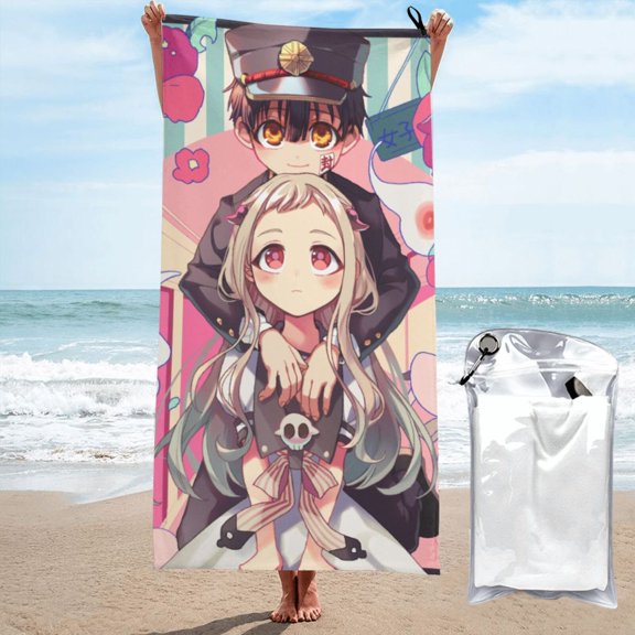 Beach Towel Toilet Bound Hanako Kun Towel Decor Stuff Quick Dry Super Absorbent Towel Oversized Sand Free Towel Women Men 27.5"X55"