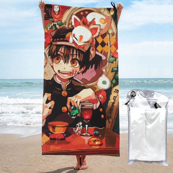 Beach Towel Toilet Bound Hanako Kun Towel Decor Stuff Quick Dry Super Absorbent Towel Oversized Sand Free Towel Women Men 27.5"X55"