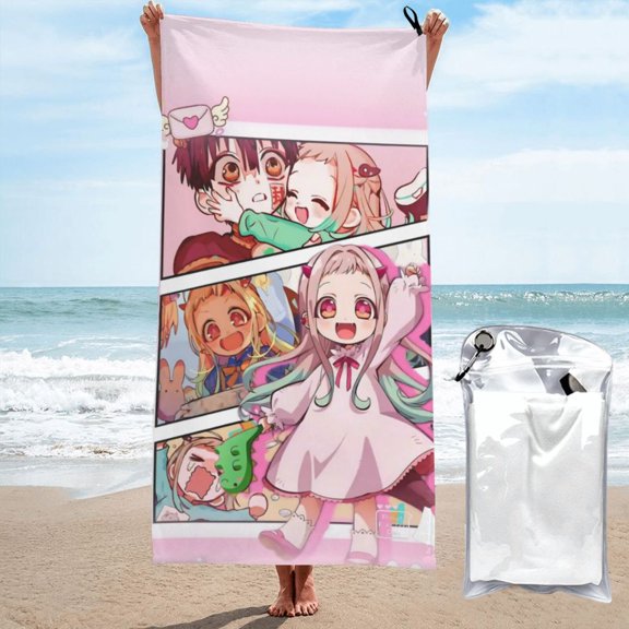 Beach Towel Toilet Bound Hanako Kun Towel Decor Stuff Quick Dry Super Absorbent Towel Oversized Sand Free Towel Women Men 27.5"X55"