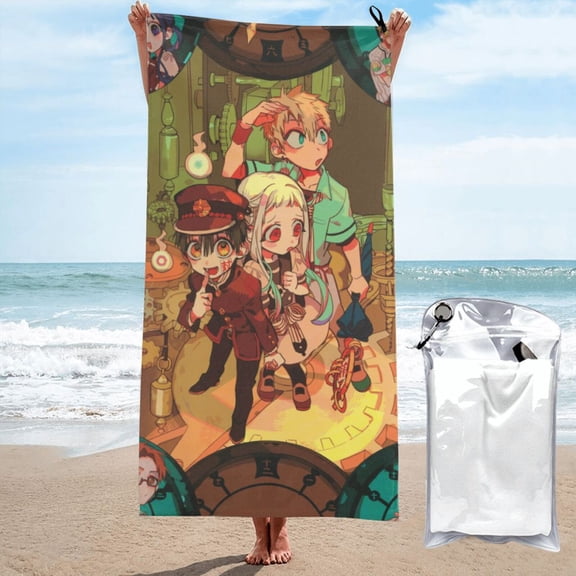 Beach Towel Toilet Bound Hanako Kun Towel Decor Stuff Quick Dry Super Absorbent Towel Oversized Sand Free Towel Women Men 27.5"X55"