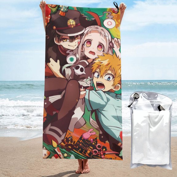 Beach Towel Toilet Bound Hanako Kun Towel Decor Stuff Quick Dry Super Absorbent Towel Oversized Sand Free Towel Women Men 31.5"X63"