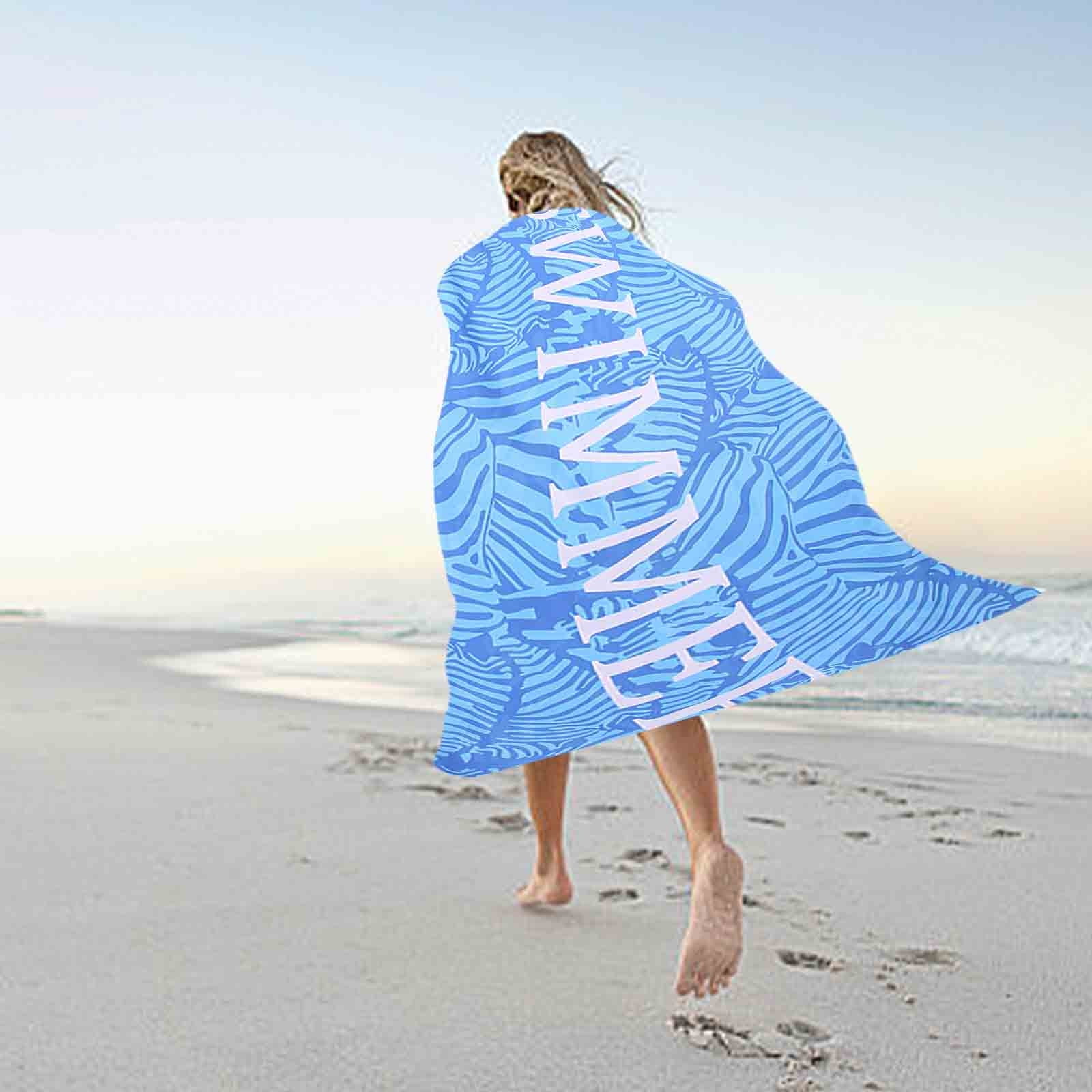 Sea Turtle Beach Towel - Microfiber, Quick Dry & Sand Proof, 30x60 Inches, Fun Bonsai Turtle Design