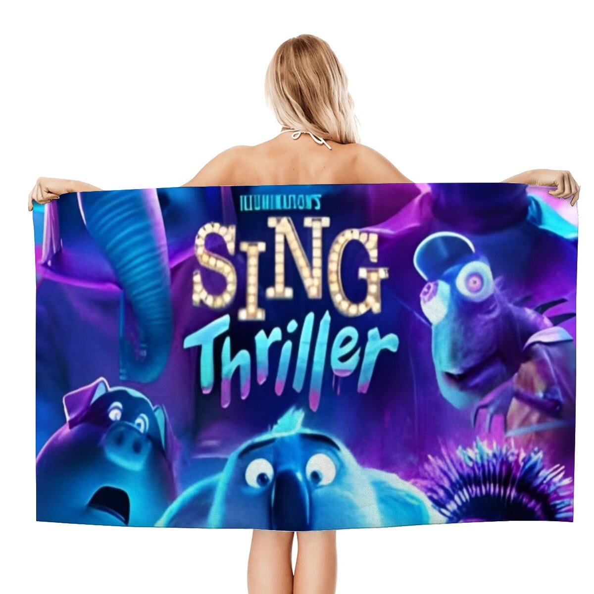 Beach Towel for Sing Thriller Kids Boys Girs Gifts Pool Towels Quick Dry Sand Free Beach Blanket for Travel Camping Vacation Microfiber 30×60 inch