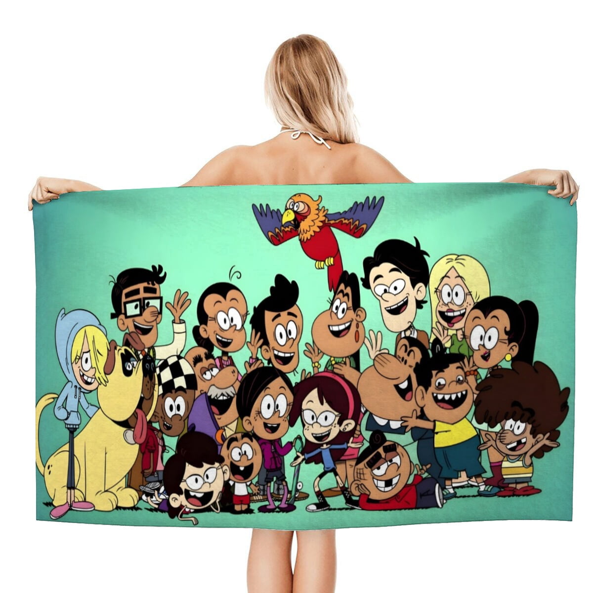 Beach Towel for The Casagrandes Kids Boys Girs Gifts Quick Dry Pool Towels Sand Free Beach Blanket for Travel Camping Vacation Microfiber 30×60 inch